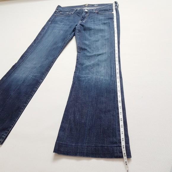 7FAM Dojo Denim Medium Dark Wash 29 - Picture 7 of 8